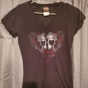Black harley davidson shirt